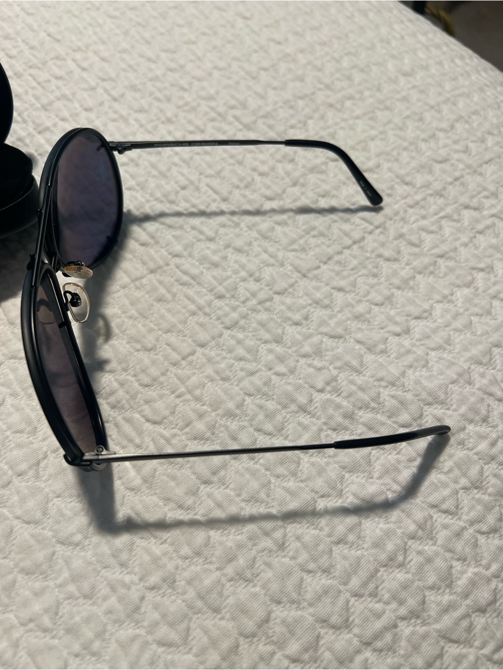 Porsche Design Black Aviator Sunglasses - Picture 6 of 6
